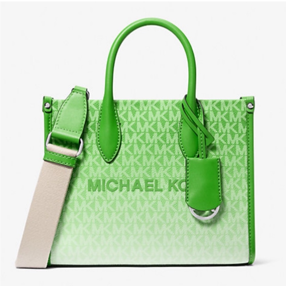 MICHAEL KORS MIRELLA SMALL SHOPPER TOTE CROSSBODY OMBRÉ
